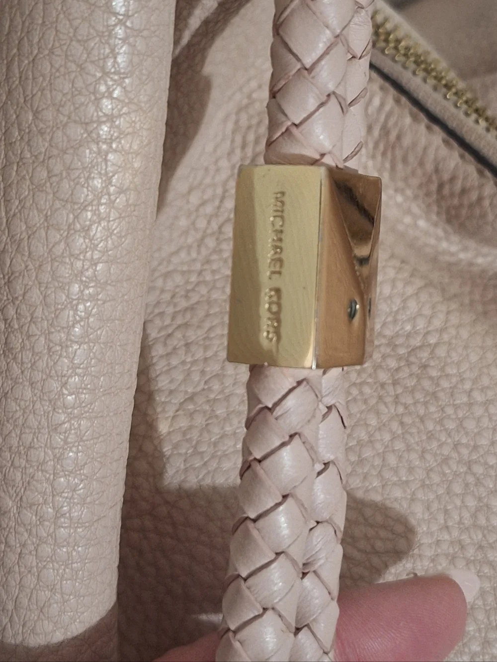 Michael Kors Lexington Large Hobo Shoulder Bag Blush Beige Pink GUC